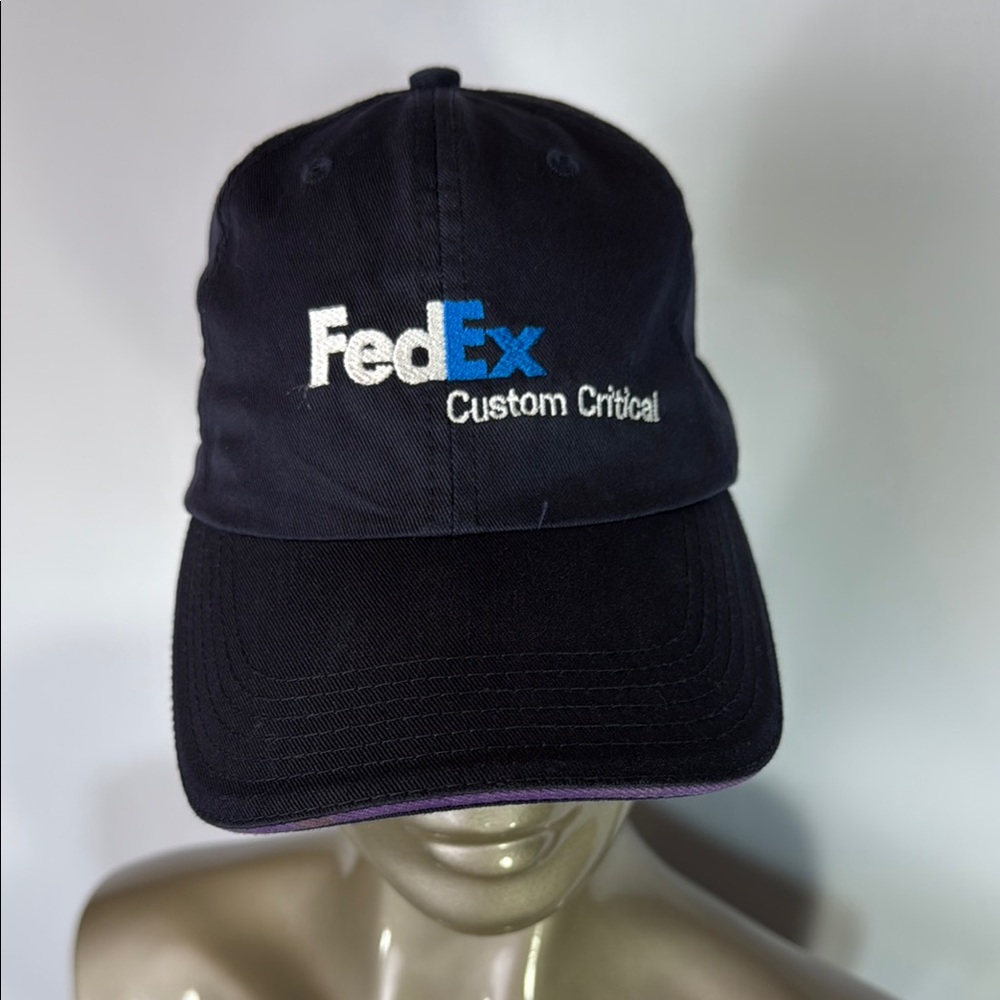 FedEx Custom Critical Black and Purple Cap